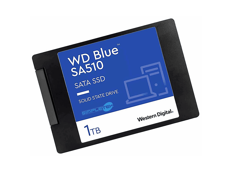 WD WDS100T3B0A BLUE SA510 SATA 1TB, 1 TB, SSD, 2,5 Zoll, intern