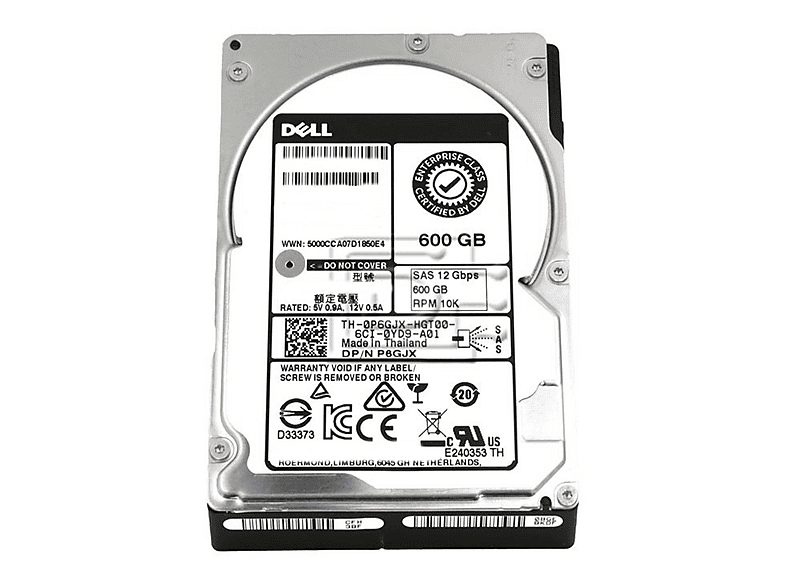 HGST HUC101860CSS204 10000RPM 128MB 2.5" SAS 600 GB Hard Disk