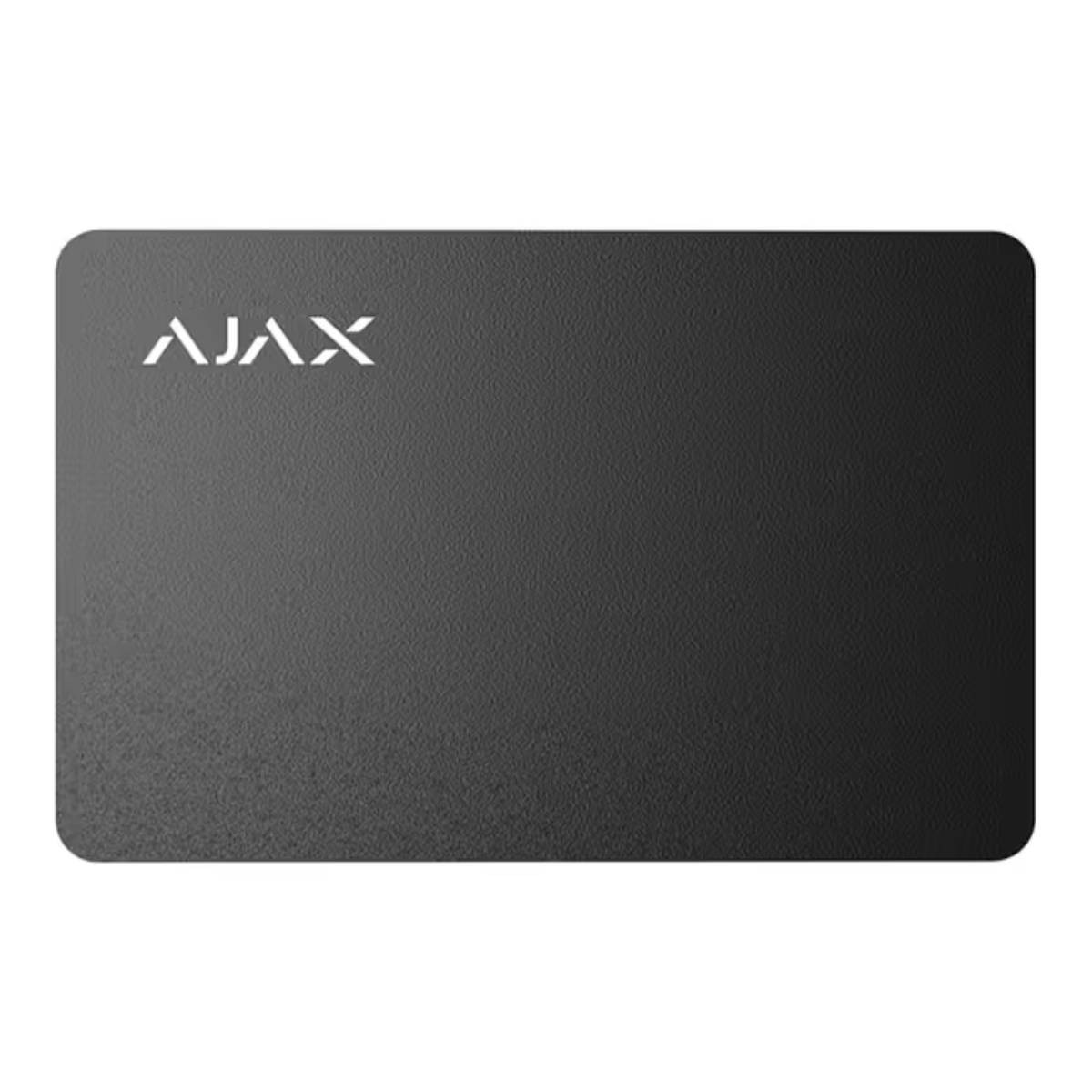 Scheda nera con logo AJAX bianco sul lato sinistro.