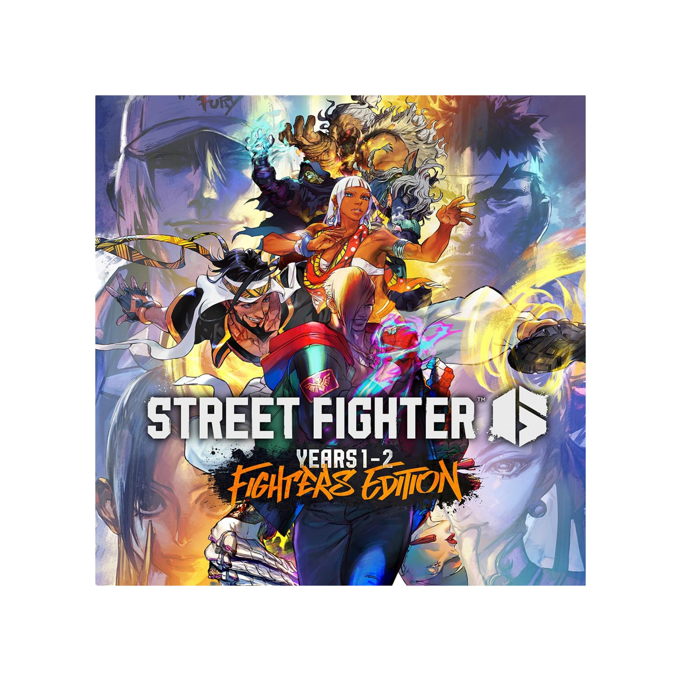 Street Fighter Years 1-2 Fighters Edition cover art met meerdere personages.