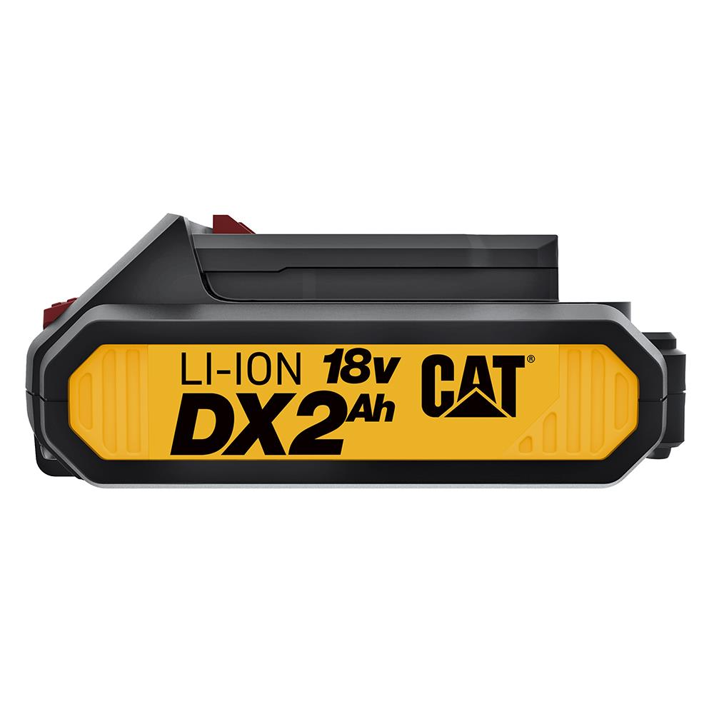 Siyah CAT 18V 2Ah Lityum-İyon pil.