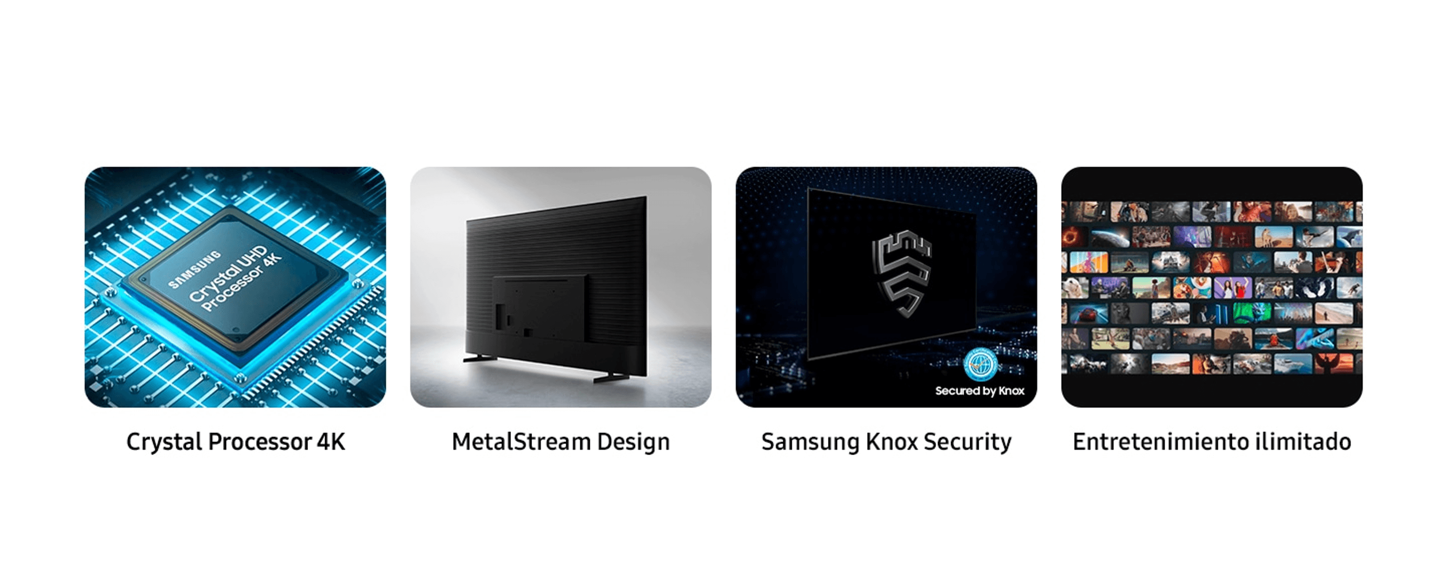 Un chip Samsung Crystal UHD Processor 4K sobre una placa de circuito.