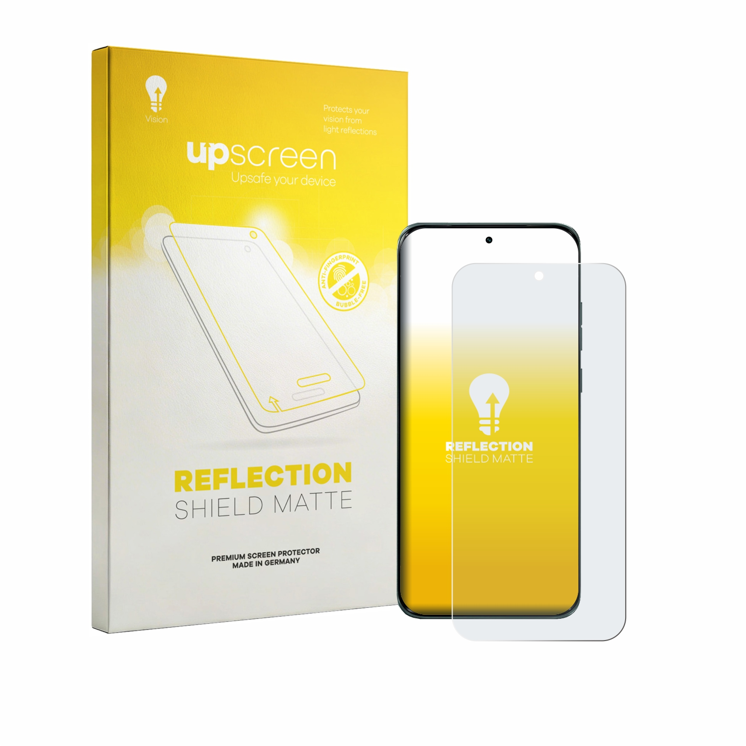 Verpackung und Displayschutzfolie für ein Smartphone
