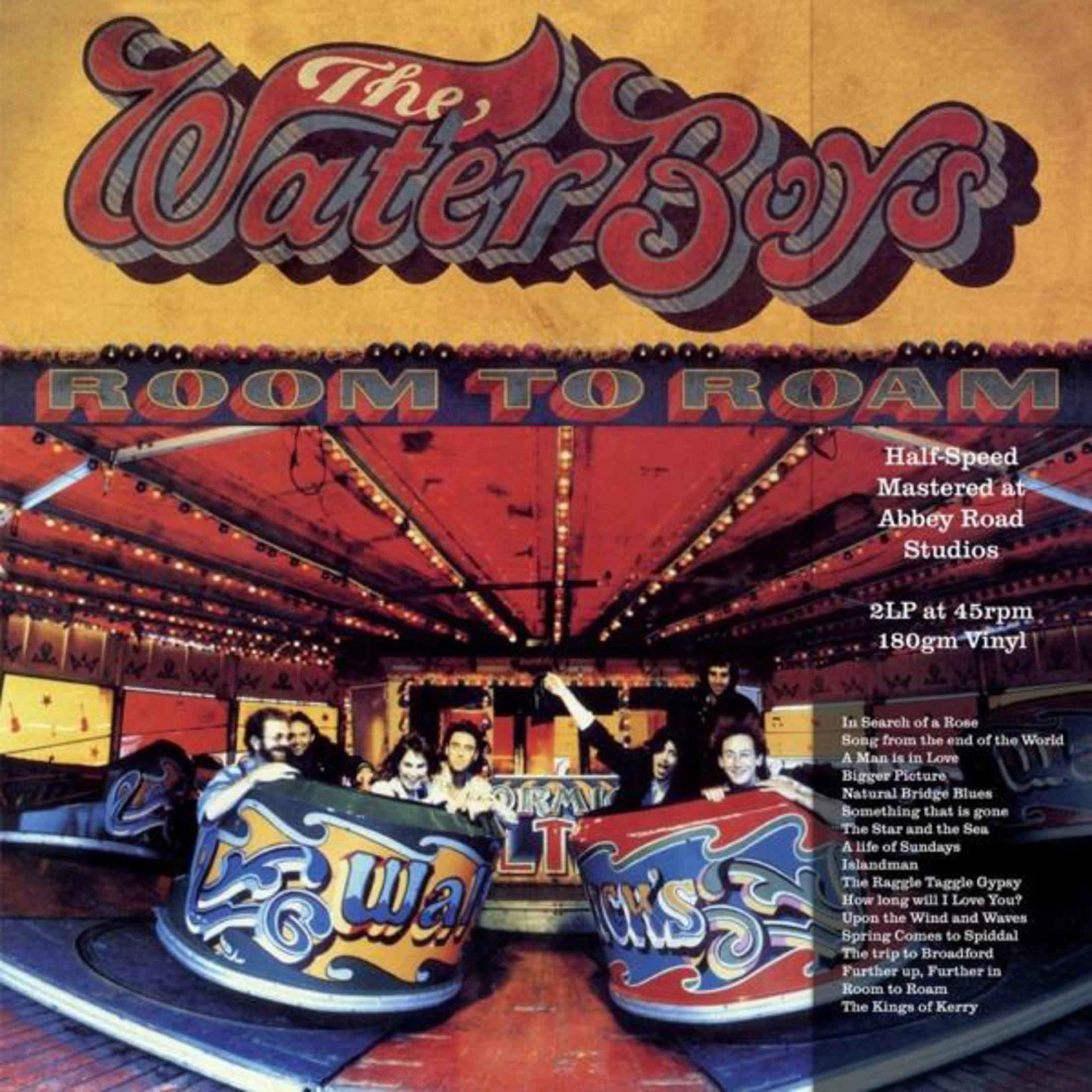 The Water Boys albumhoes met kermisattractie en bandleden.