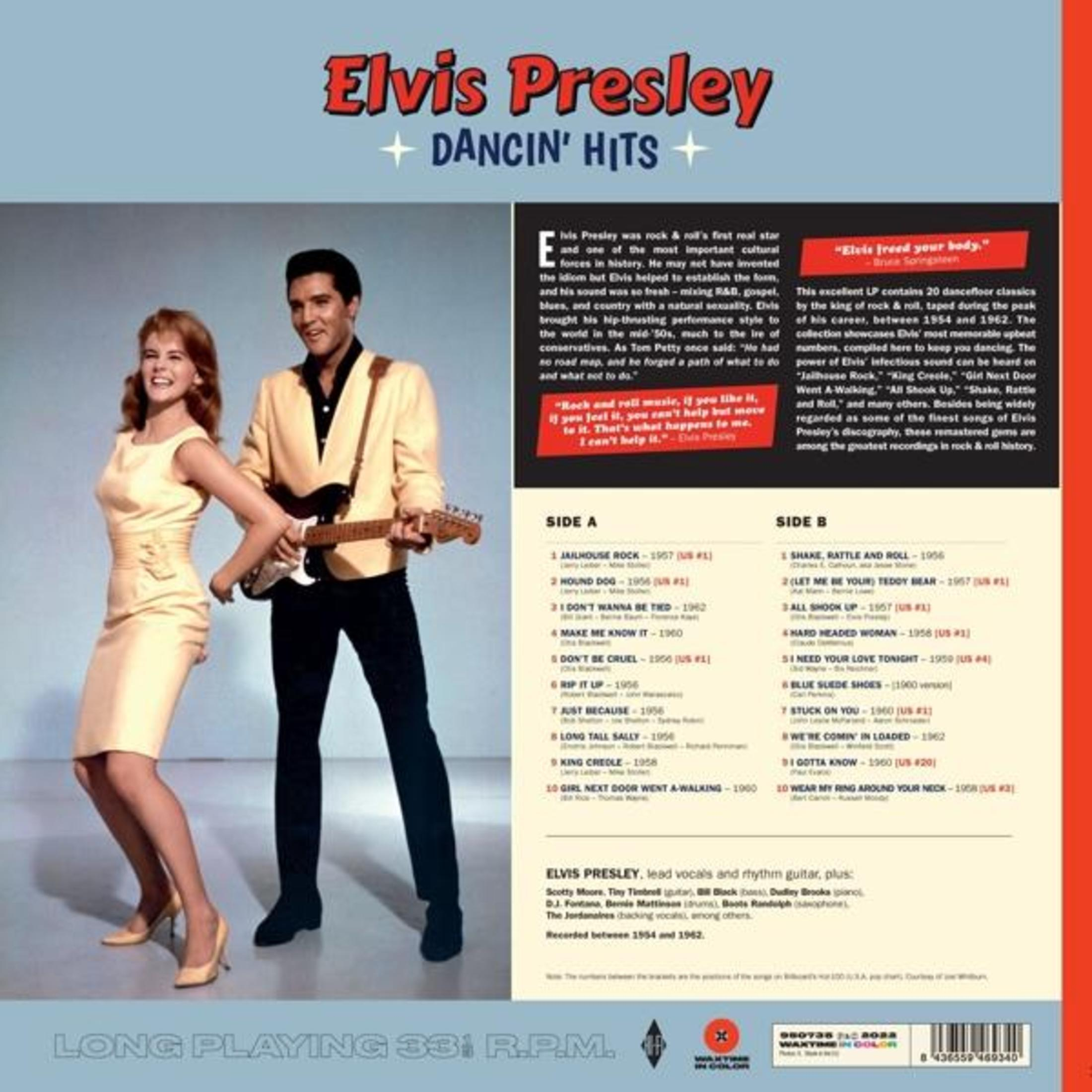 Elvis Presley albumhoes met hem en een vrouw, songlijst en tekst.