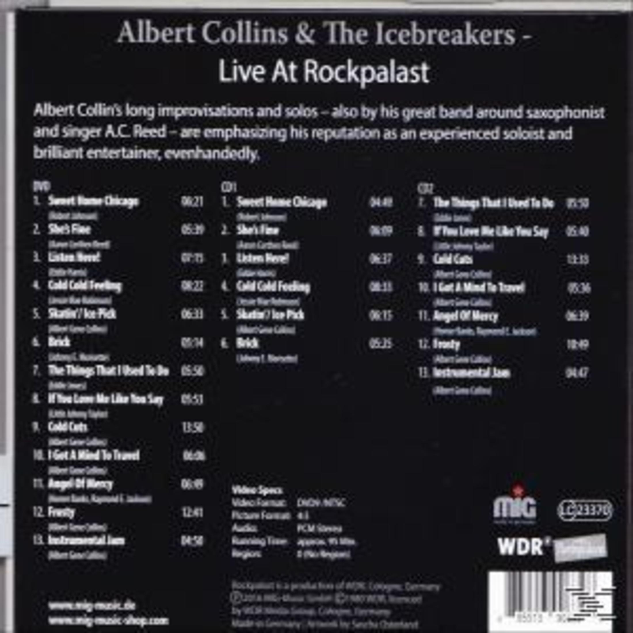 Cover van Albert Collins & The Icebreakers Live At Rockpalast met tracklist en bandinfo.