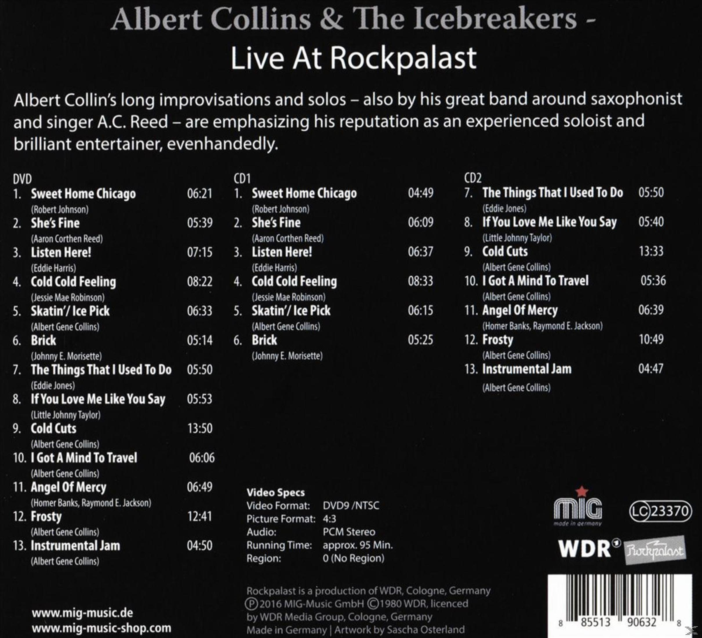 Albert Collins & The Icebreakers Live At Rockpalast DVD/CD Tracklist.