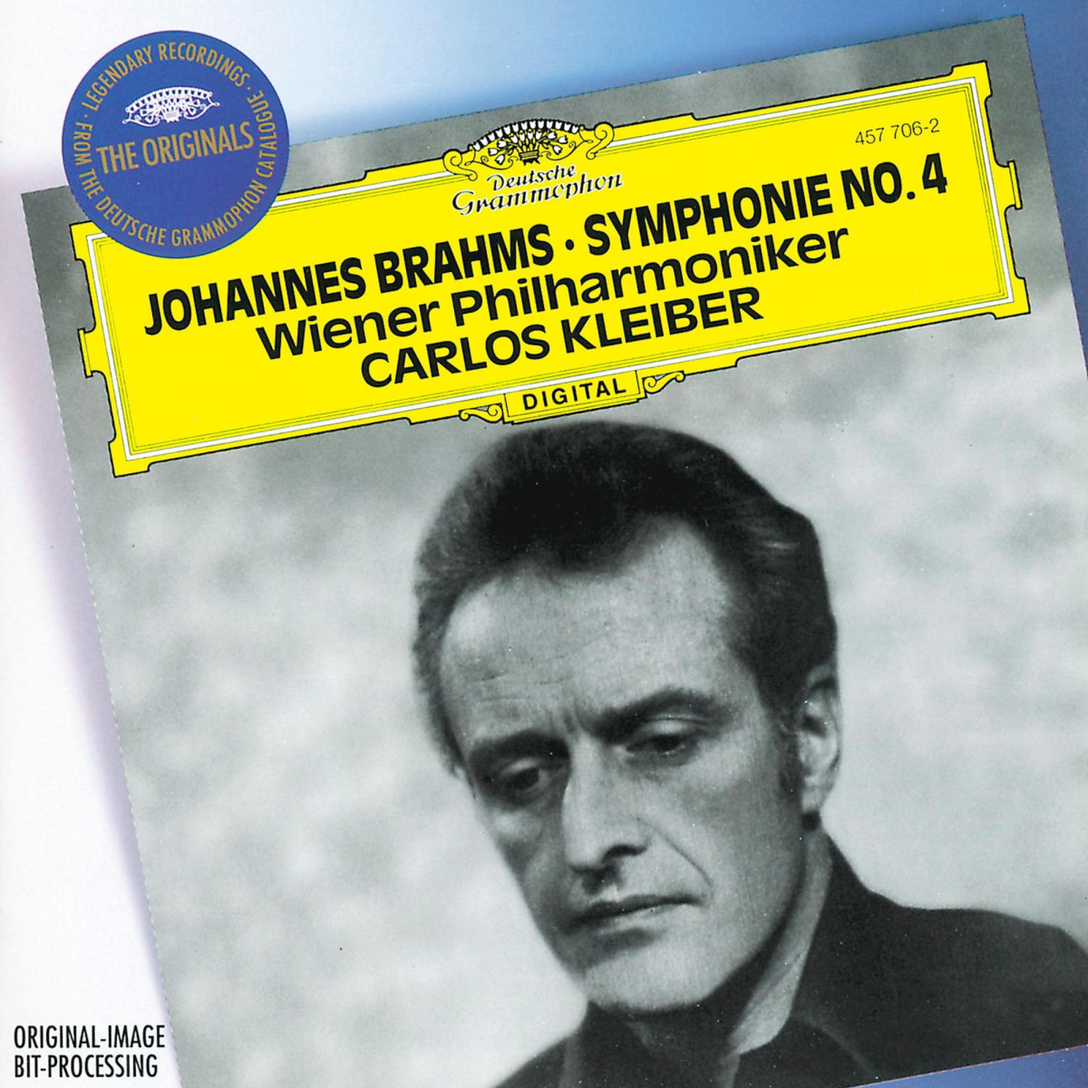 Portret van Carlos Kleiber voor een albumhoes van Brahms Symfonie nr. 4.