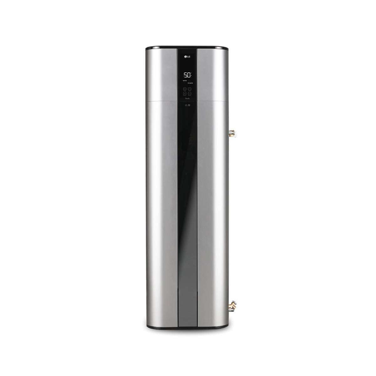Un elegante deumidificatore LG argentato con display digitale e pulsanti.