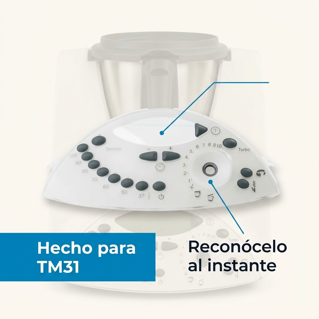 Un electrodoméstico con panel de control y botones, otro aparato al fondo.