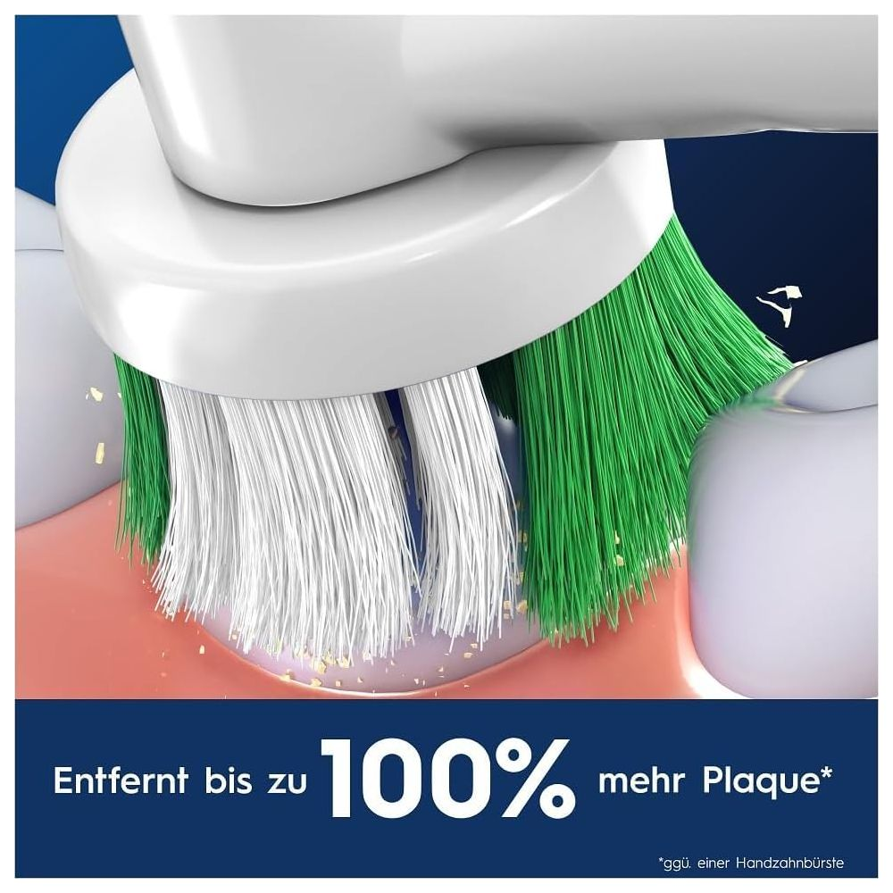 Spazzolino elettrico pulisce placca da denti e gengive.