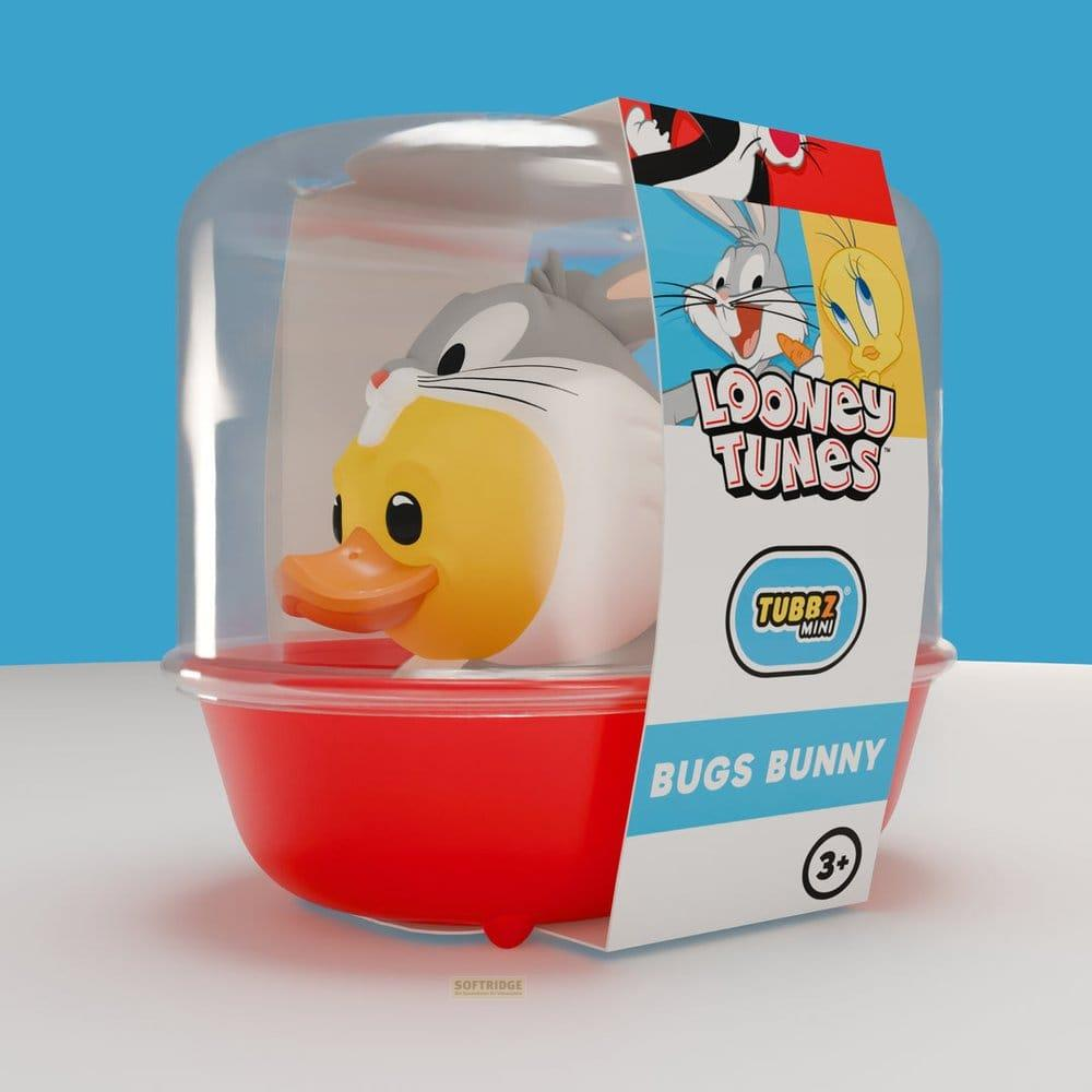 Ein Looney Tunes Tubbz Bugs Bunny in einer roten Schale mit klarer Abdeckung.