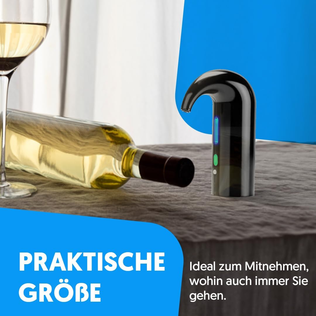 Ein Weinöffner neben einer liegenden Flasche Weißwein und einem Weinglas.