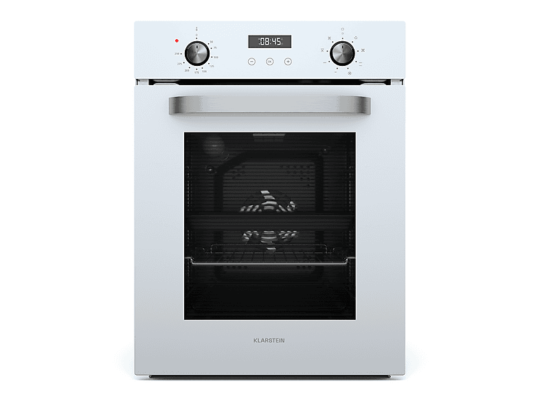 Klarstein SmartSlim Horno Eléctrico Empotrable - 49L, 9 Funciones, Temporizador Digital, Limpieza a Vapor, Grill Ventilado, Cristal Negro, Clas product image