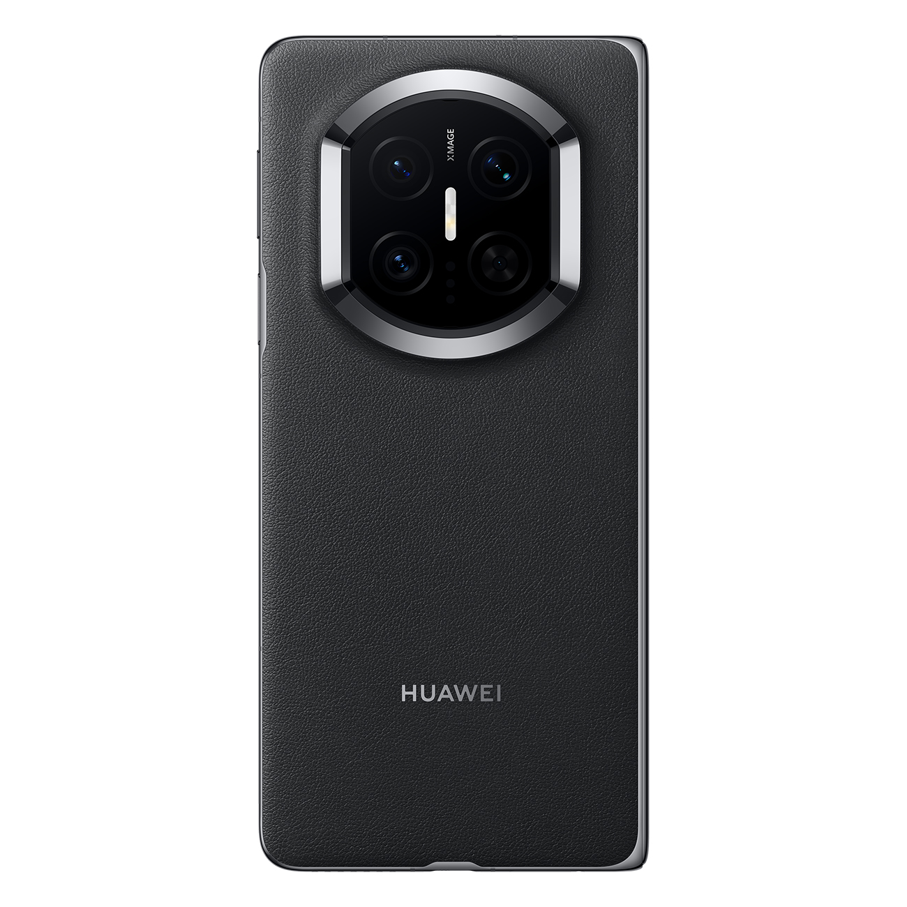 Retro di uno smartphone Huawei nero con modulo fotocamera circolare.