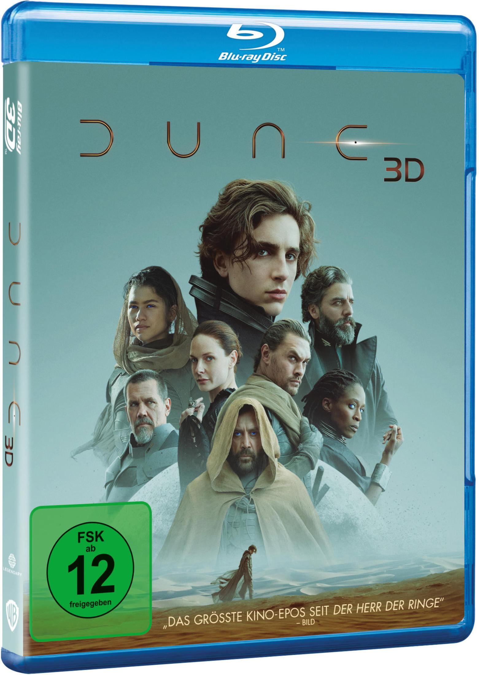 Blu-ray Cover: Mehrere Personen, darunter Timothée Chalamet, vor einer Wüstenlandschaft.