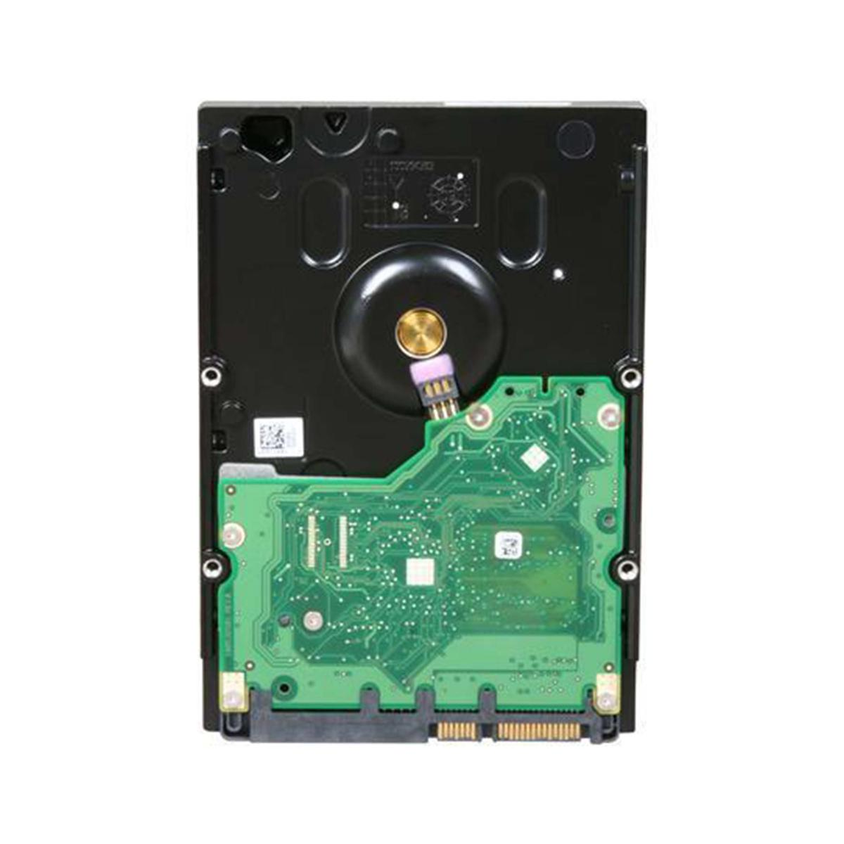 Controller di hard disk nero con scheda verde e componenti visibili.