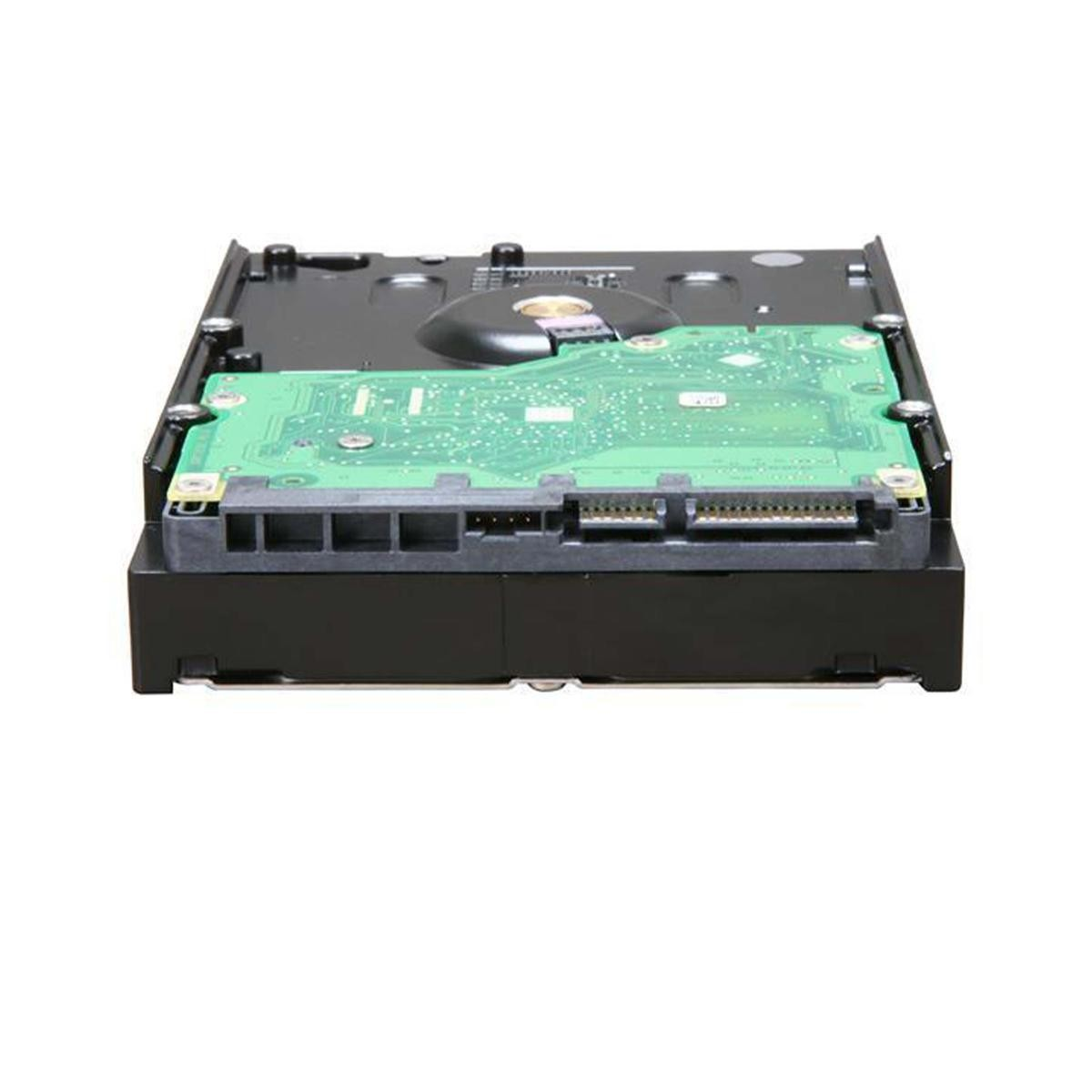 Controller hard disk nero con scheda verde e connettori.