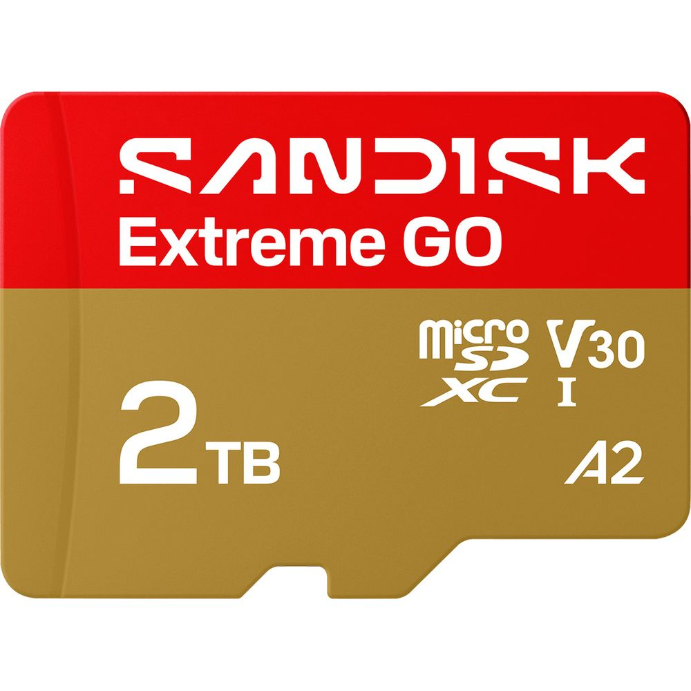Carte microSD SanDisk Extreme GO de 2 To, V30, A2.