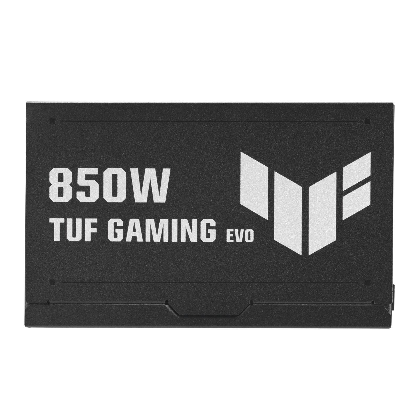 Alimentatore nero con scritte bianche: 850W TUF GAMING EVO e logo.