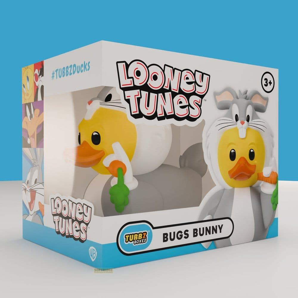 Bugs Bunny Tubbz Boxed Looney Tunes Entenfigur mit gelbem Körper und orangefarbenem Schnabel.