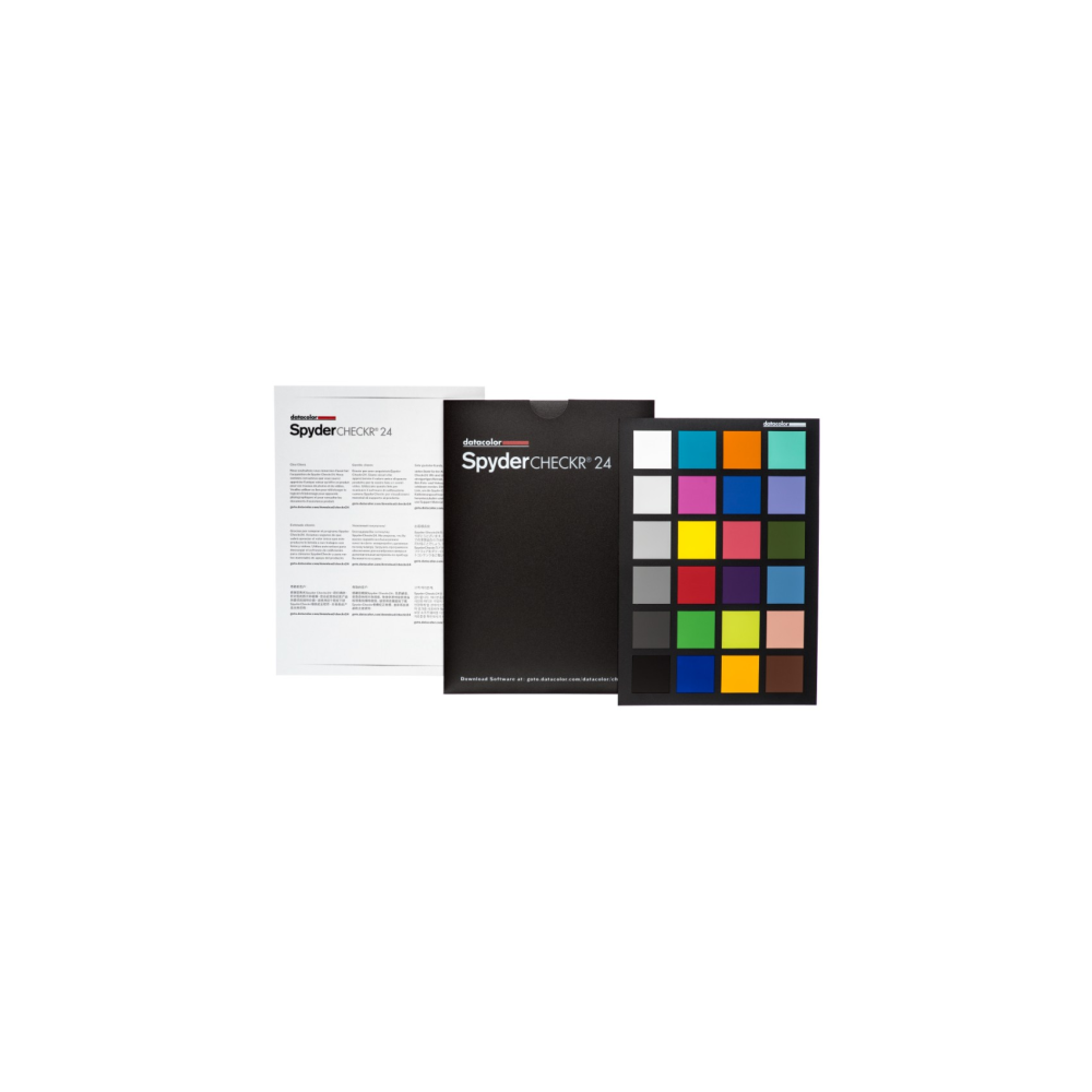 Datacolor Spyder CHECKR 24: Tabella colori e istruzioni.