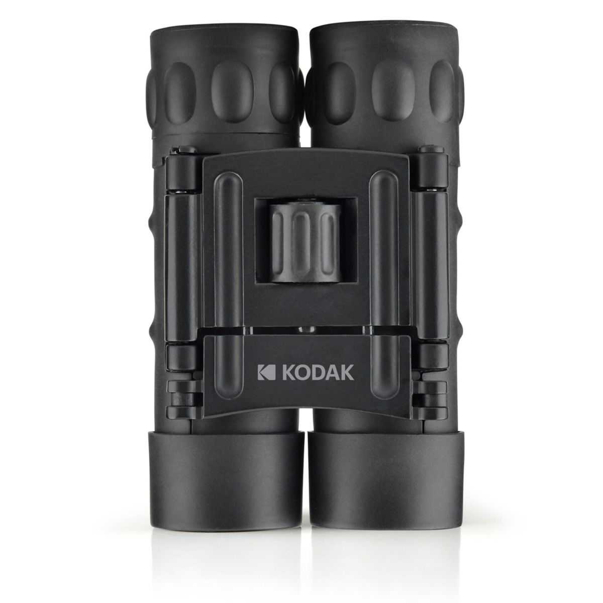 Binocolo Kodak nero con rotella di messa a fuoco e cerniera.