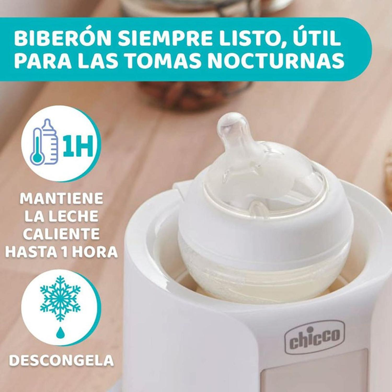 Un scalda biberon Chicco mantiene il latte caldo per 1 ora o lo scongela.