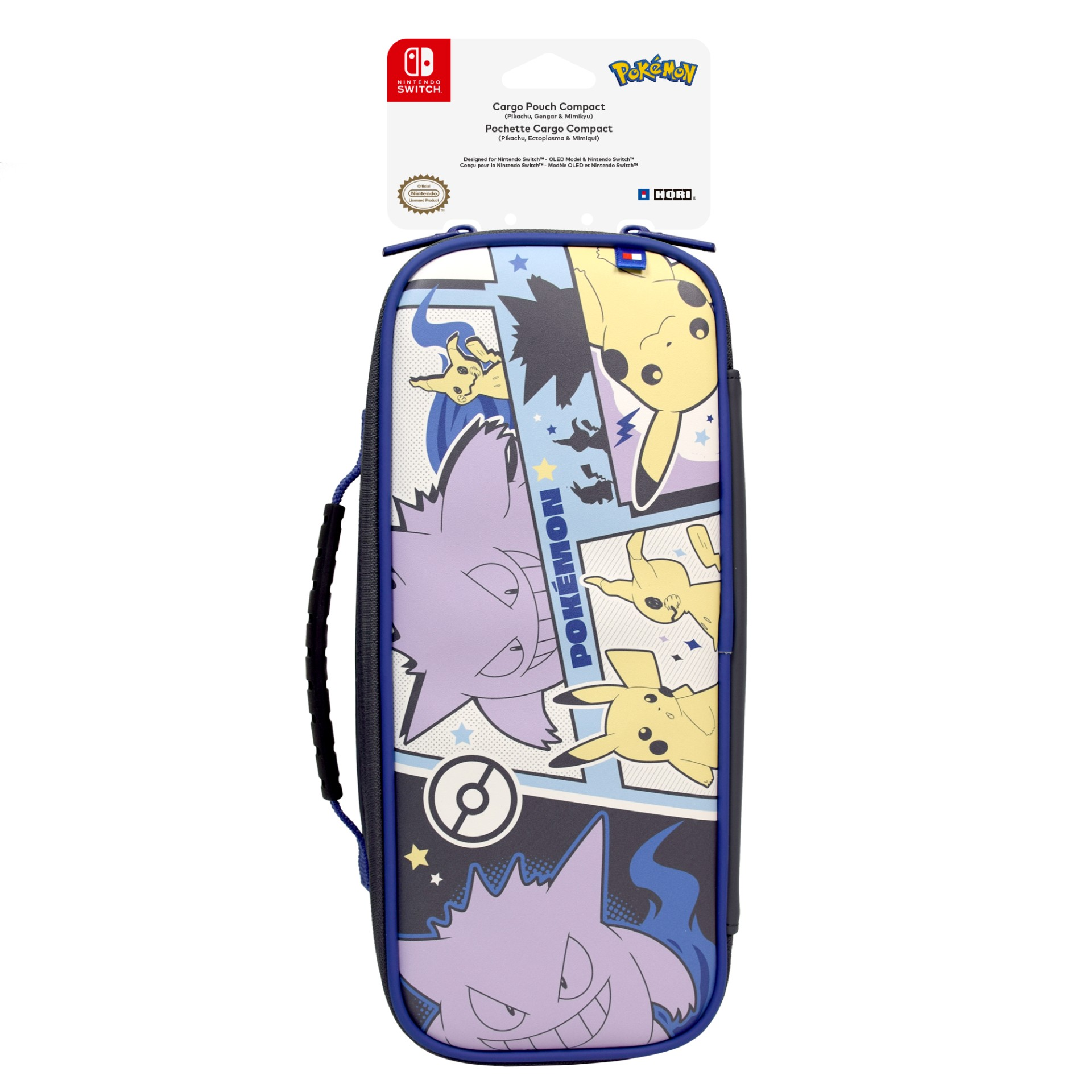 Torba Nintendo Switch z postaciami Pokémon, Pikachu i Gengar.