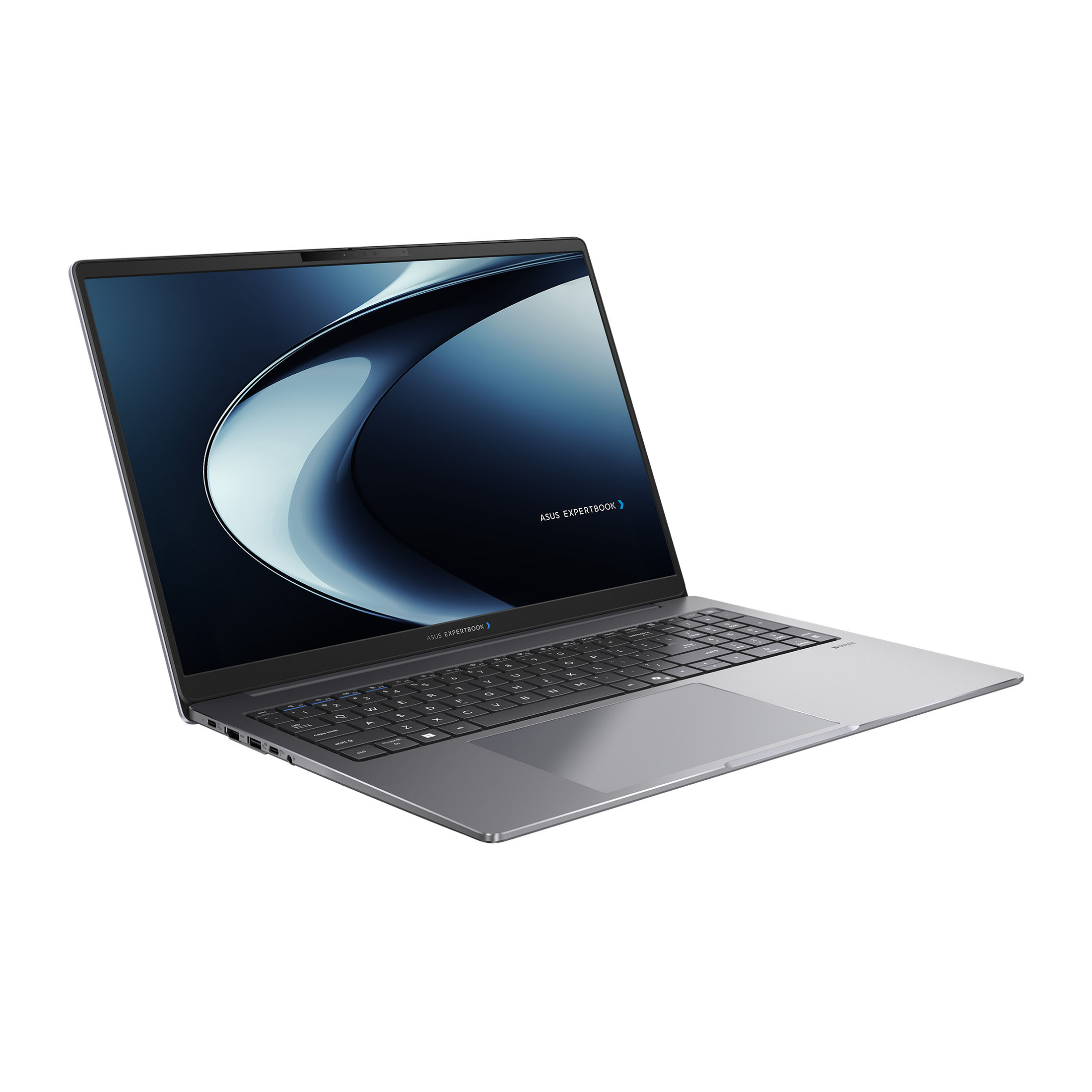 Ein geschlossener Laptop aus Metall mit beleuchteter Tastatur und einem stilvollen Hintergrund.