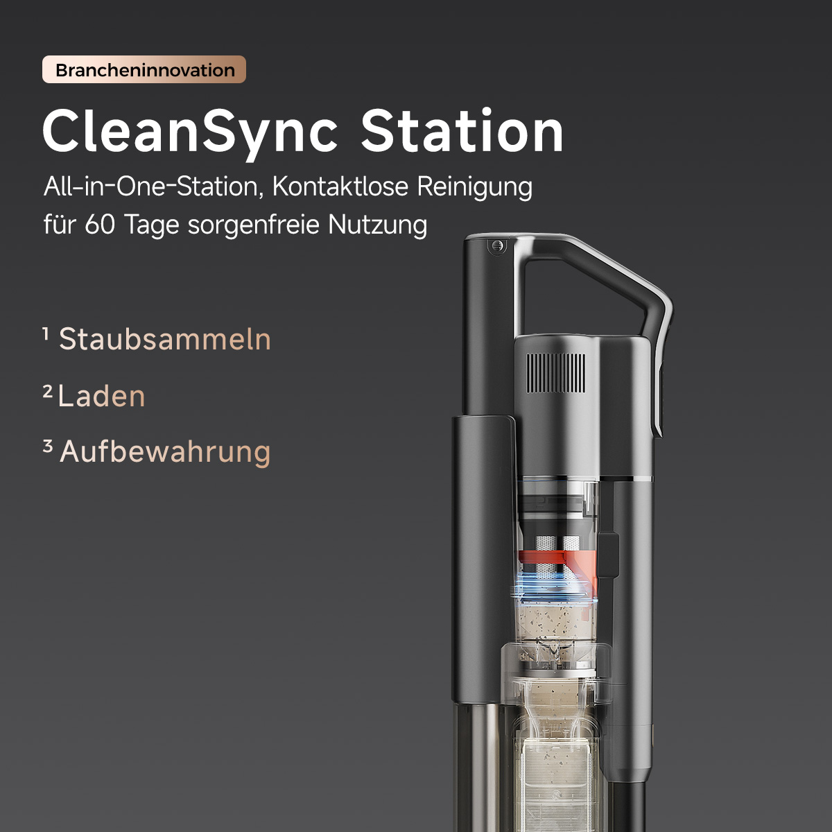 CleanSync Station: Stacja "wszystko w jednym" do bezkontaktowego czyszczenia i przechowywania.