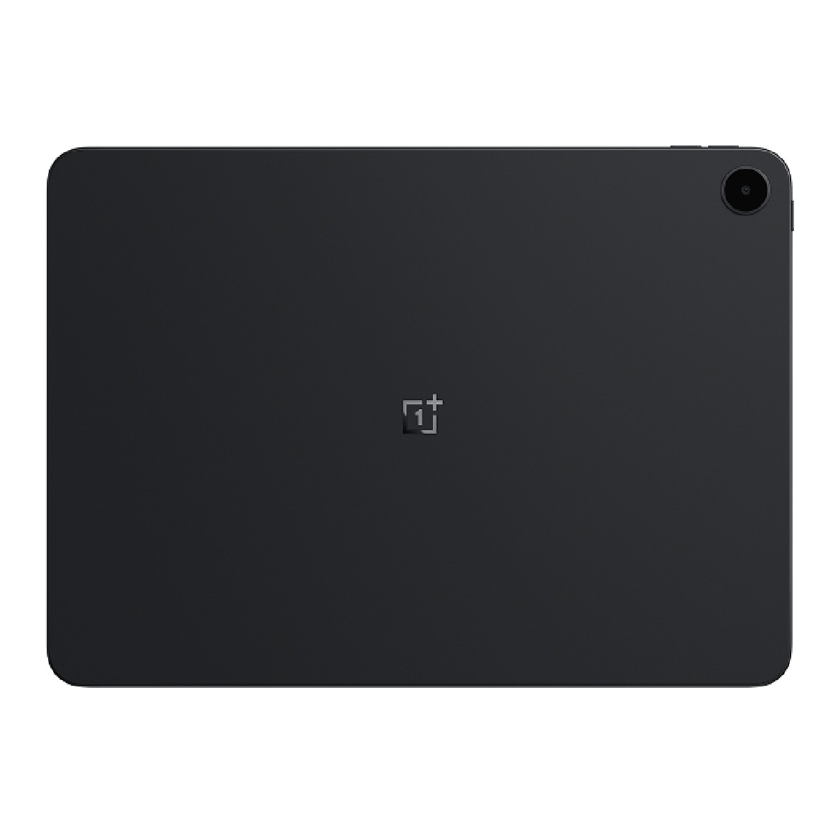 Retro di un tablet nero con logo OnePlus e obiettivo della fotocamera.