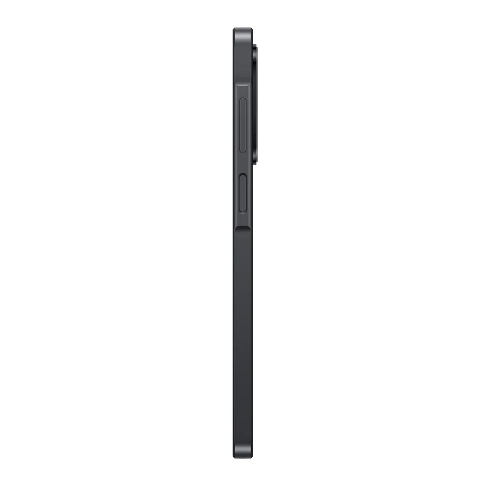 Profilo smartphone grigio con pulsanti sul lato.