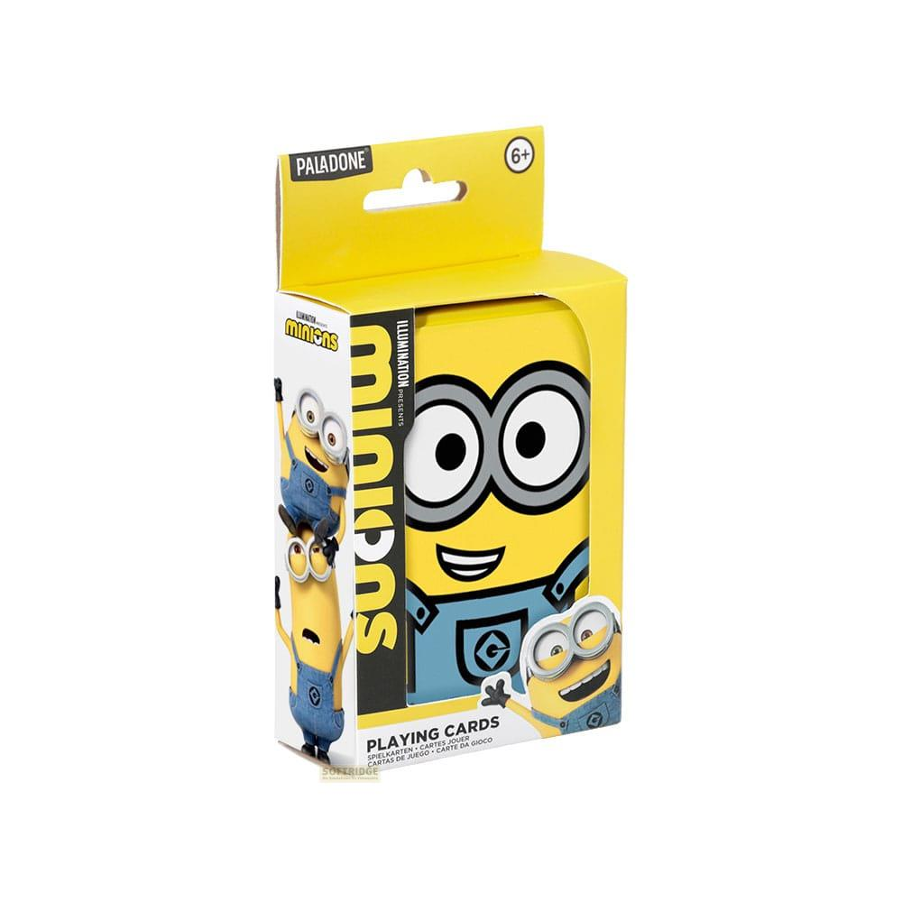 Zestaw kart do gry Minions z ilustracjami Minions i oznaczeniem wiekowym '6+'.