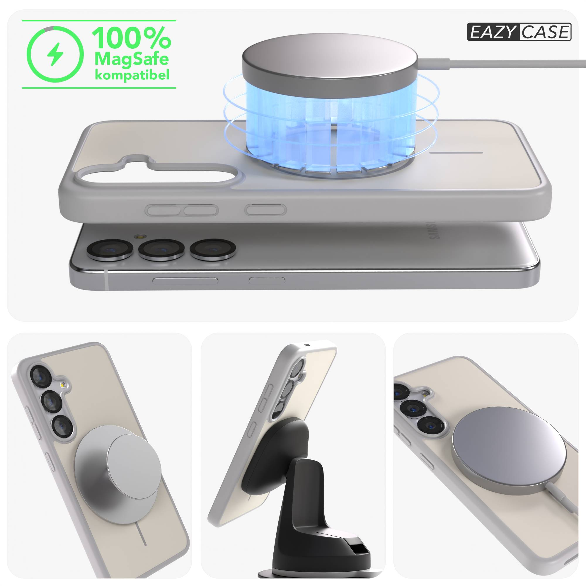 MagSafe-kompatibles Handy mit Ladefunktion und Ständer.