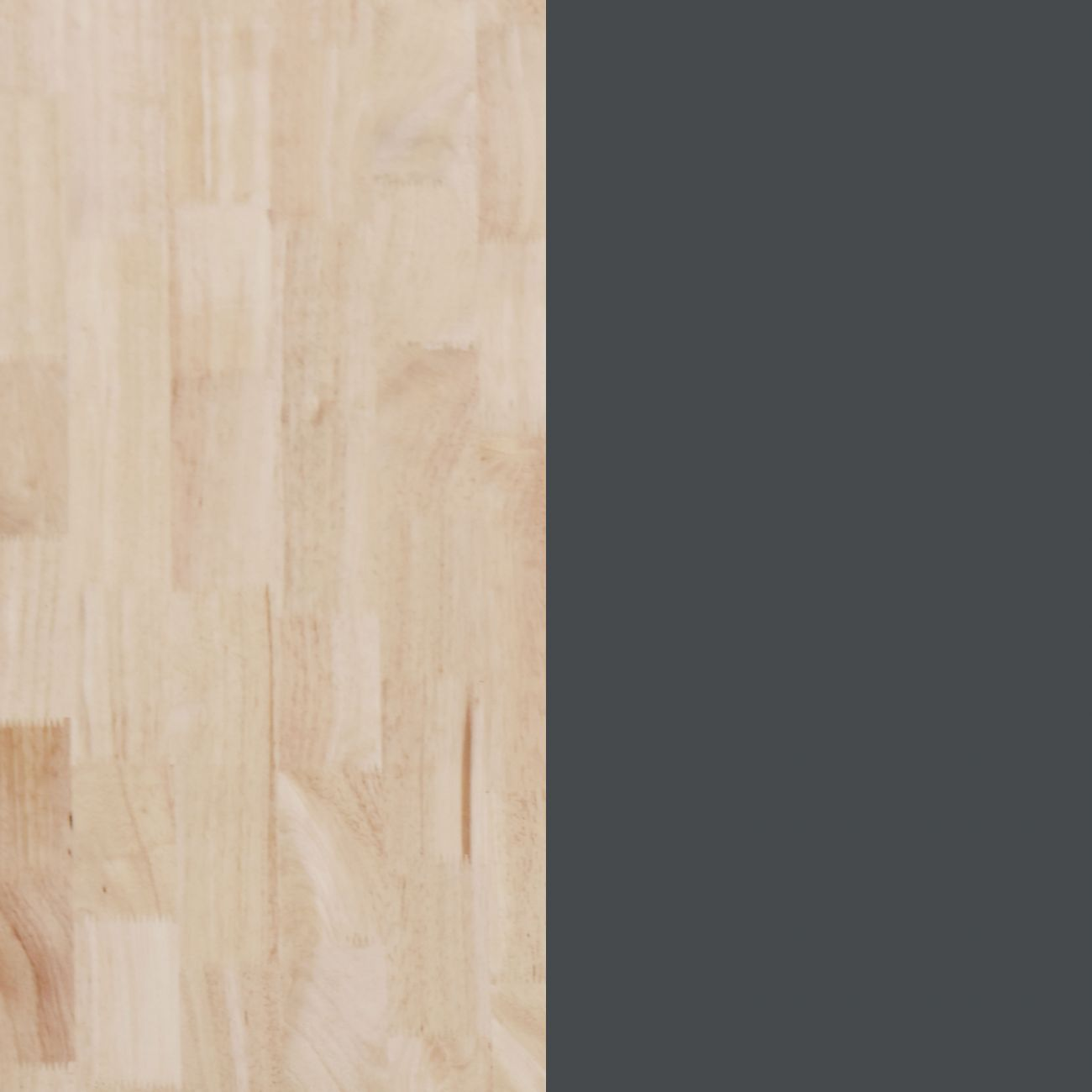 Grano de madera a la izquierda, área gris oscuro a la derecha.