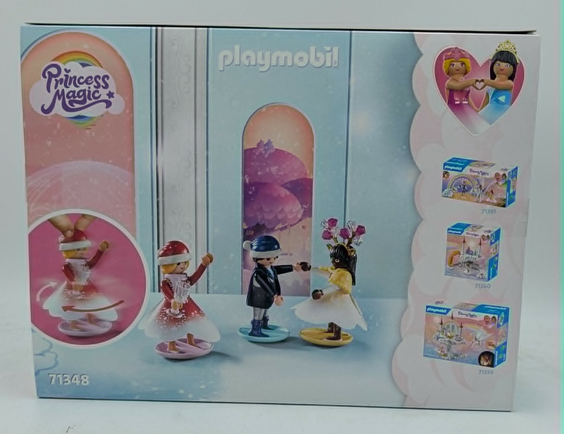 Playmobil Prinzessin Magie Set mit 3 Figuren, inklusive drehender Figur.