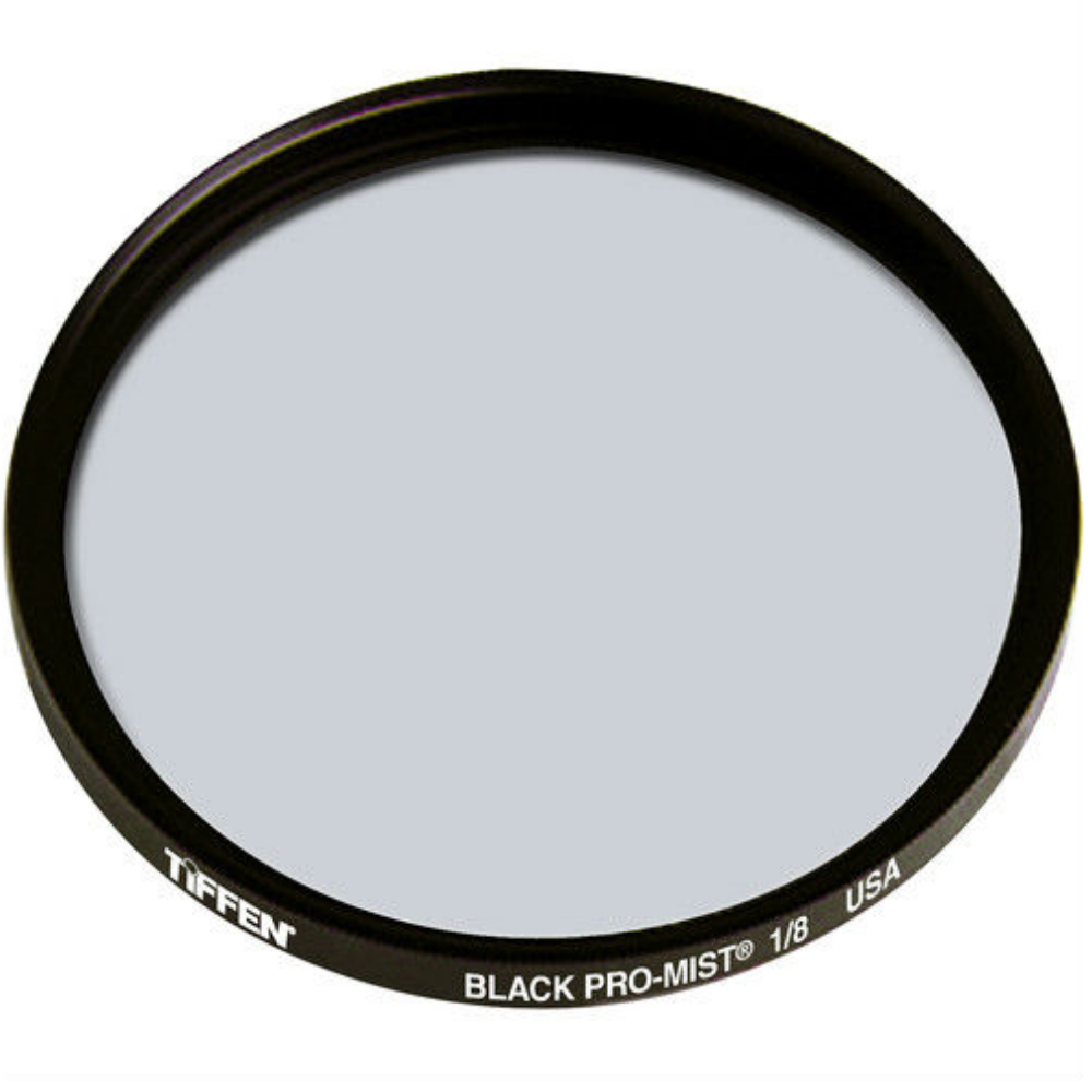 Grijs diffusiefilter met zwarte rand en tekst.