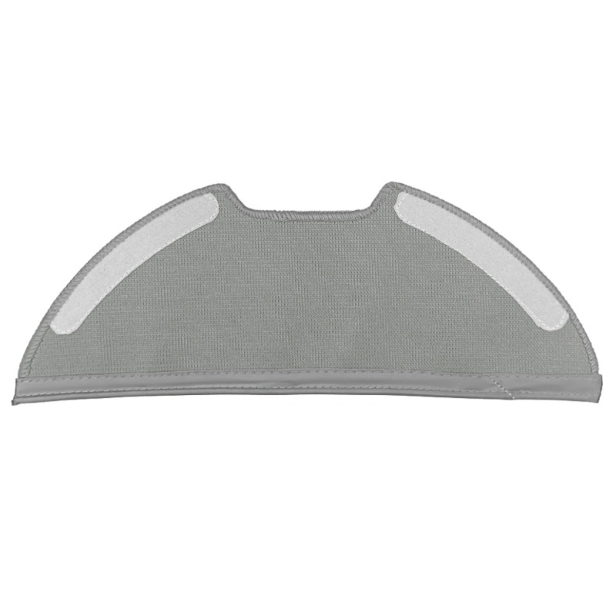 Panno mocio grigio con strisce in velcro.