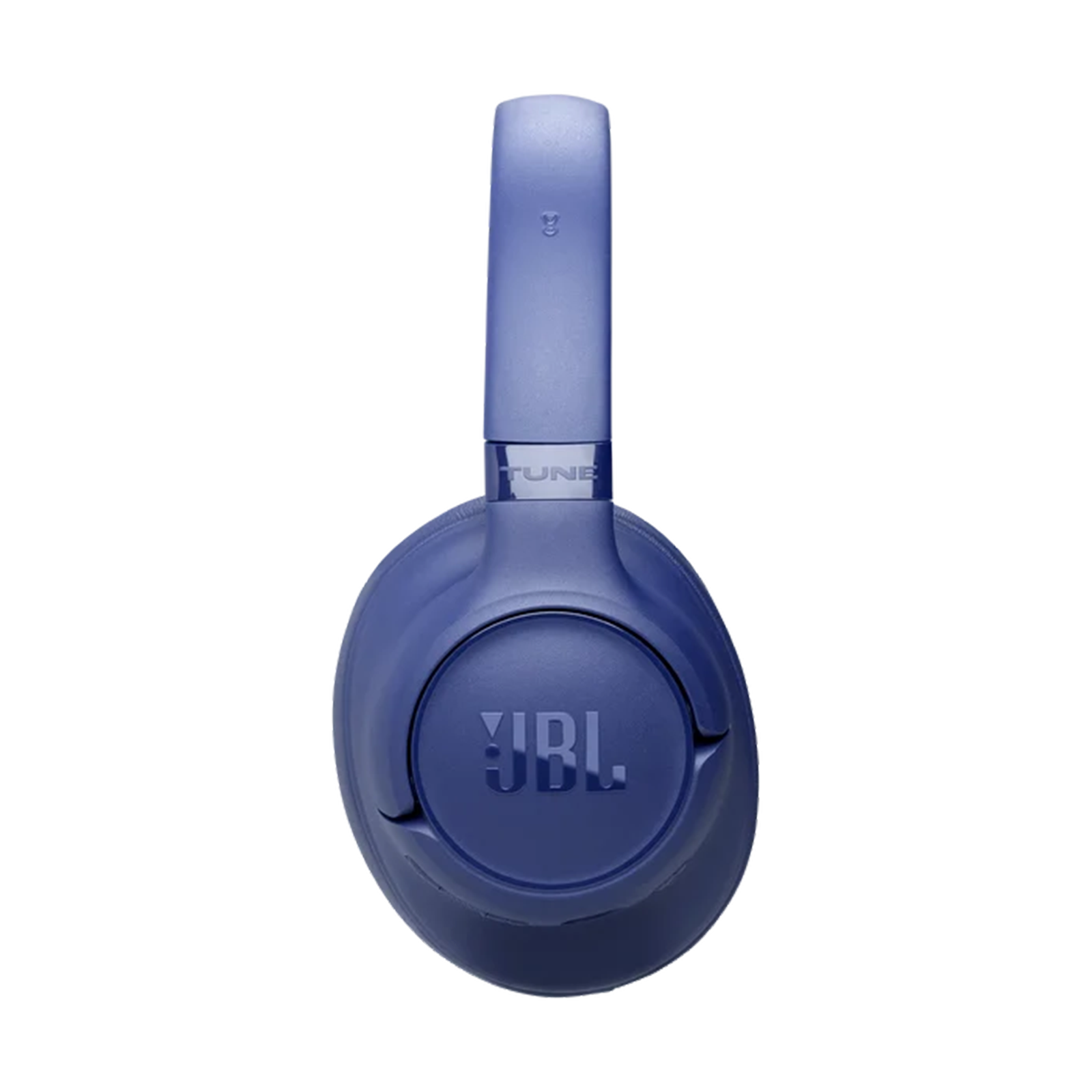 Dunkelblaue JBL-Kopfhörer mit TUNE-Aufschrift.