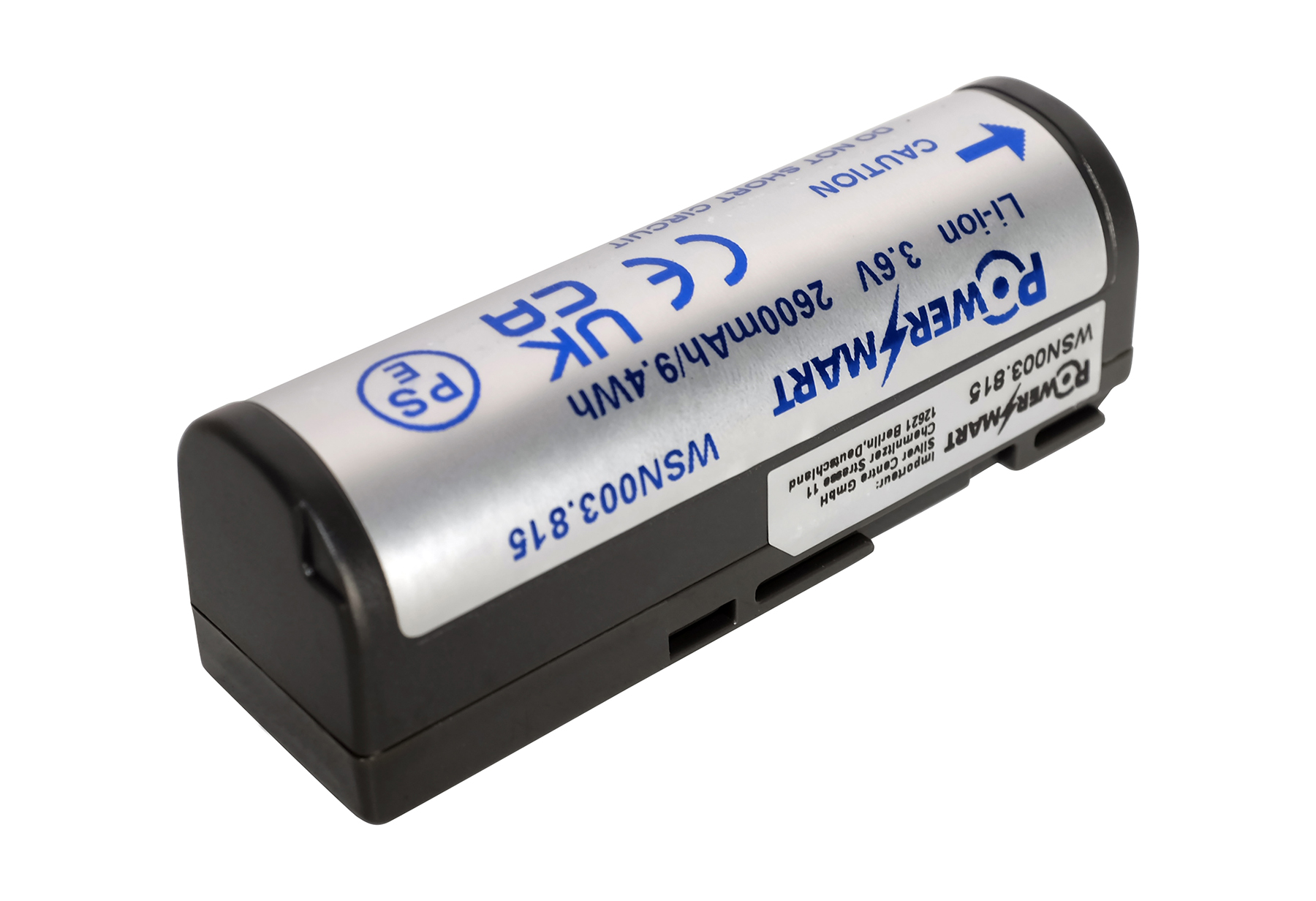 Ein Power Mart Li-ion Akku, 3,6V, 2600mAh, Modell WSN003.815.