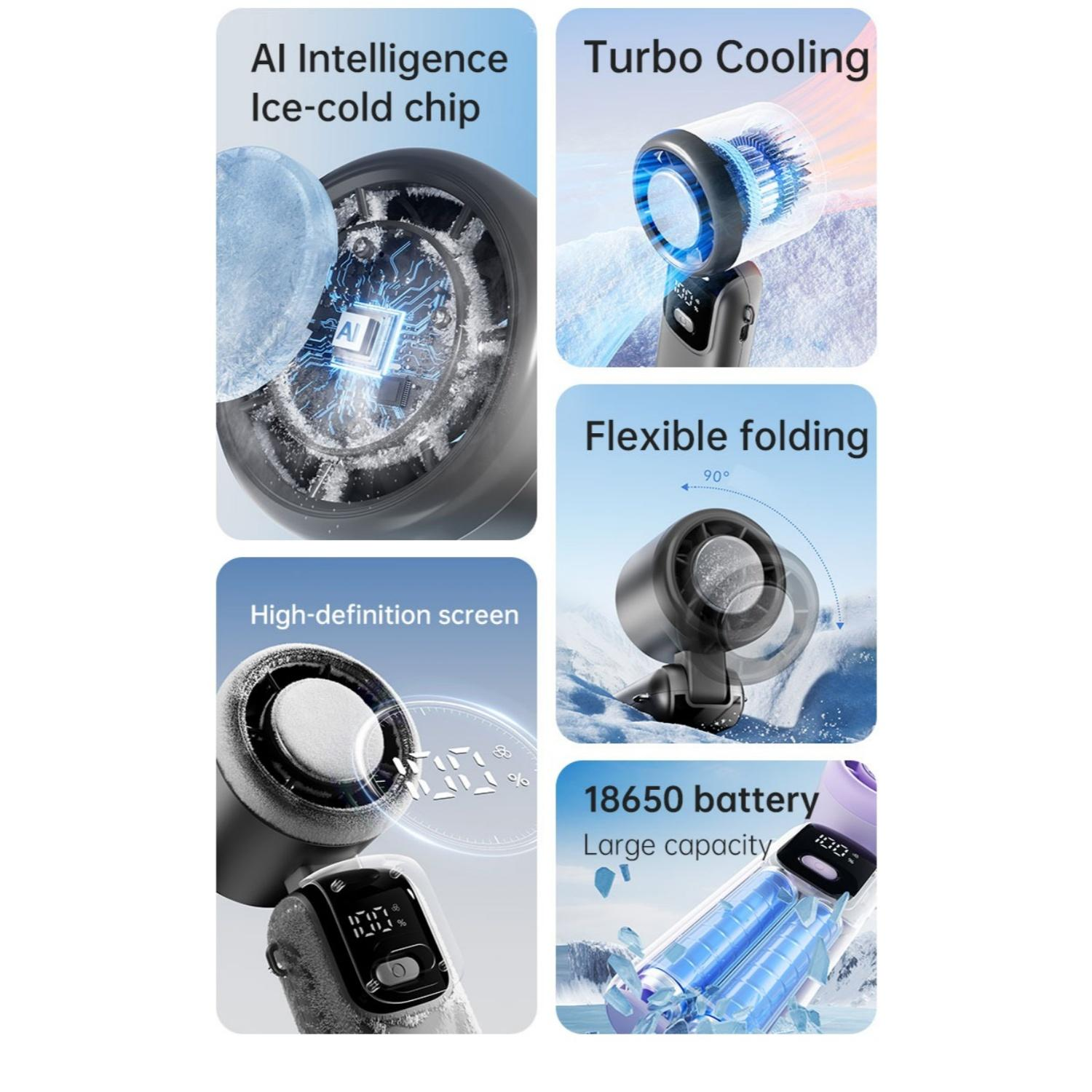 Produktmerkmale: KI-Chip, Turbo-Kühlung, flexibel faltbar, HD-Bildschirm, 18650 Akku.