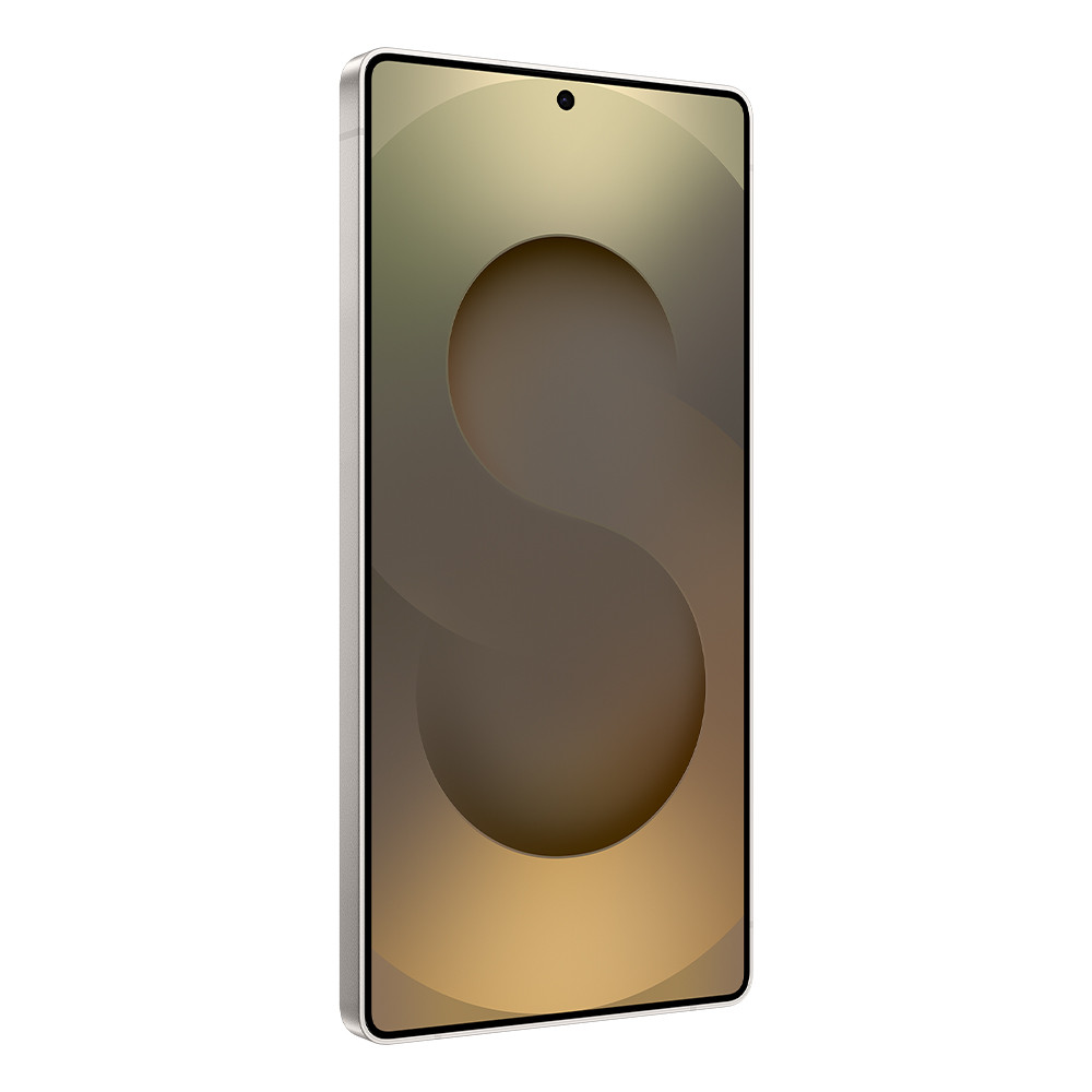 Uno smartphone che mostra un design rotondo astratto con ombre sullo schermo.