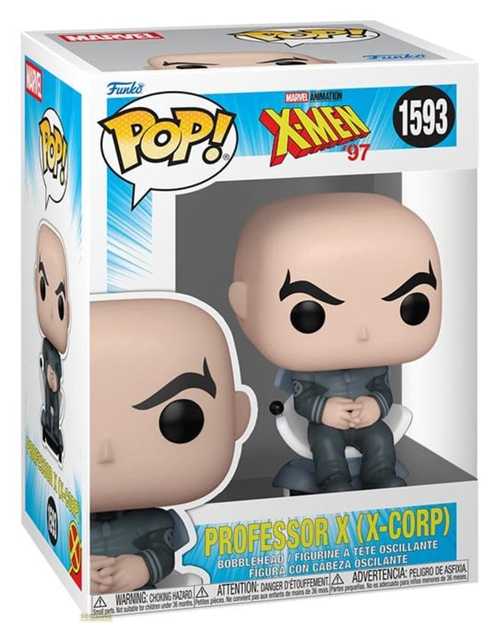 Funko Pop! Box mit Professor X (X-Corp) Wackelkopffigur, X-Men 97.