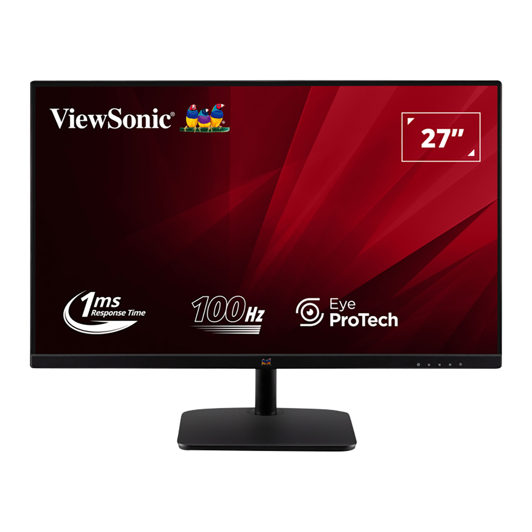 ViewSonic 27-inch monitor met 1ms responstijd en 100Hz verversingssnelheid.