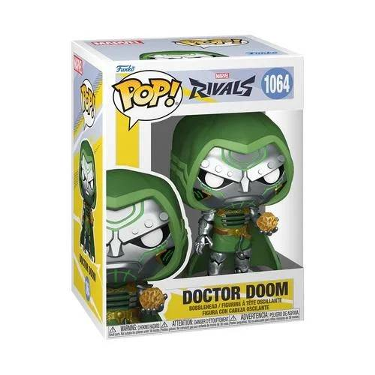 Funko Pop! Doctor Doom Figur in Originalverpackung.