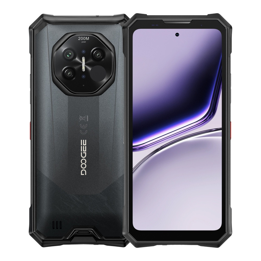 Uno smartphone robusto con tripla fotocamera posteriore e ampio display.