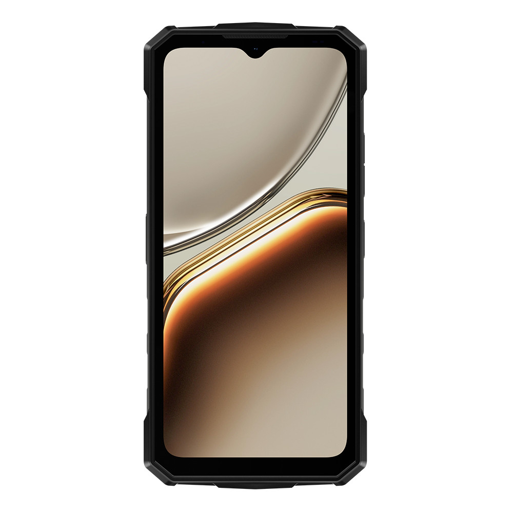 Uno smartphone nero che visualizza uno sfondo dello schermo accattivante.