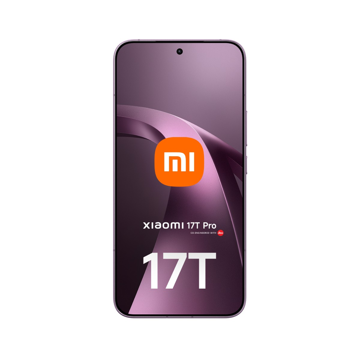 Ein Xiaomi 17T Pro Smartphone mit dem MI-Logo auf dem Bildschirm.