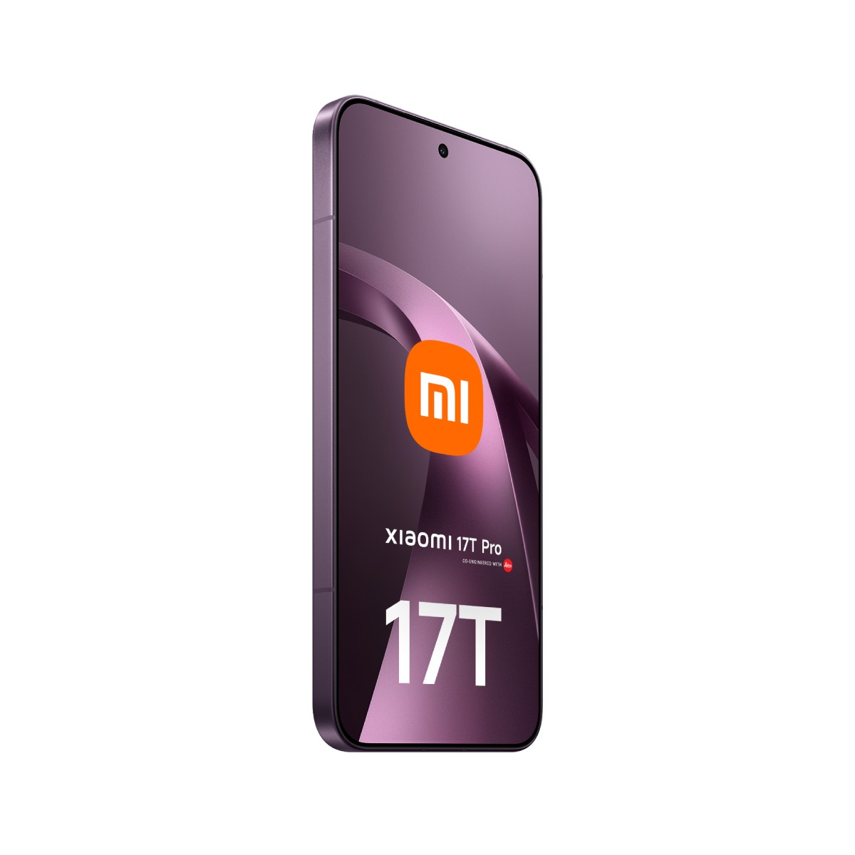 Lila Xiaomi 17T Pro Smartphone mit Mi-Logo und 17T Schriftzug.